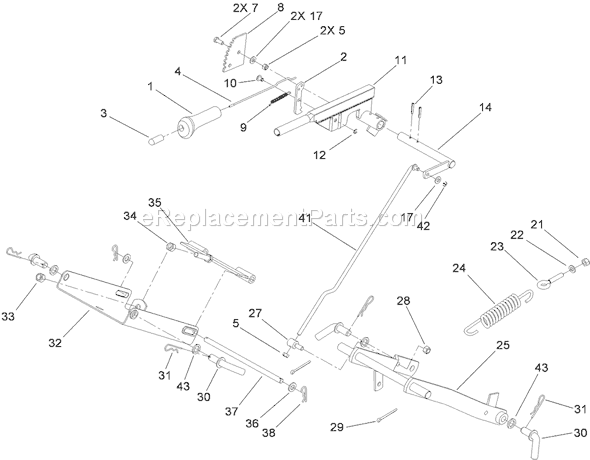 Toro 74582 (290000001-290999999)(2009) Lawn Tractor Motor Shaft Assembly Transmission Assembly No. 114-3155 Diagram