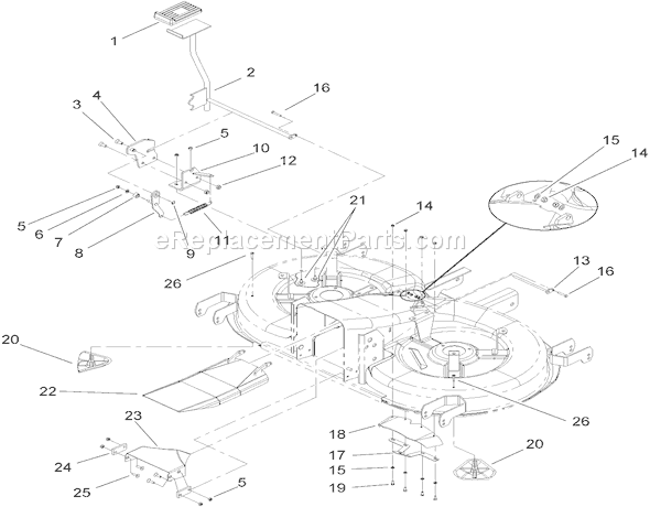 Toro 74590 (250000001-250999999)(2005) Lawn Tractor Bag on Demand Assembly Diagram