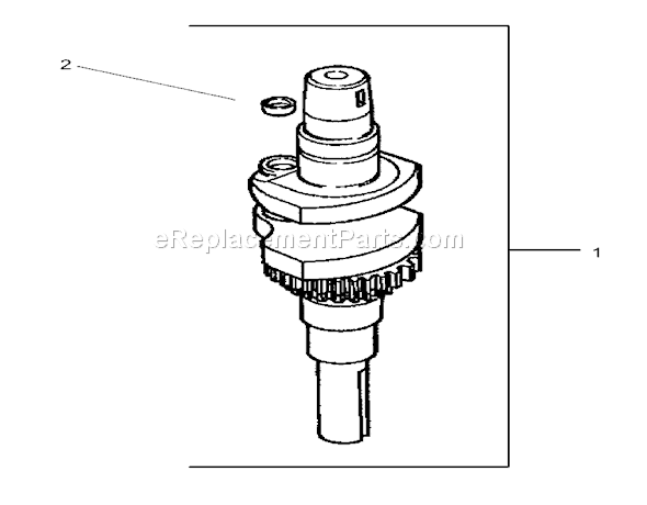 Toro 74601 (230000001-230999999)(2003) Lawn Tractor Crankshaft Assembly Kohler Cv 490s-27503 Diagram