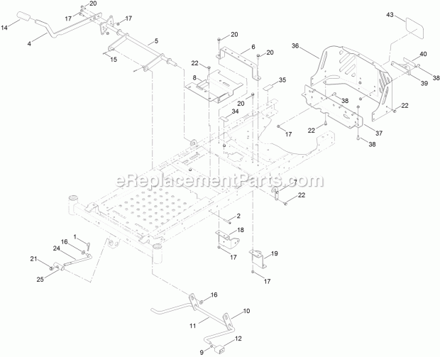Toro 74710 (315000875-315999999) Timecutter Ss 3225 Riding Mower, 2015 Deck Lift Assembly Diagram