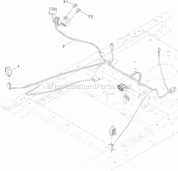 Toro 74775 (316000001-316999999) Timecutter Mx 5000 Riding Mower, 2016 Fuse and Wire Harness Assembly Diagram