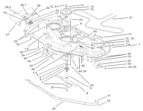 Toro 74801 Parts List and Diagram - (230000001-230999999)(2003 ...