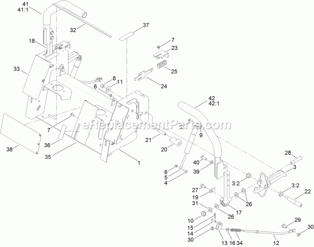 Toro 74871 (313000001-313999999) Titan Mx4880 Zero-turn-radius Riding Mower, 2013 Motion Control Assembly Diagram