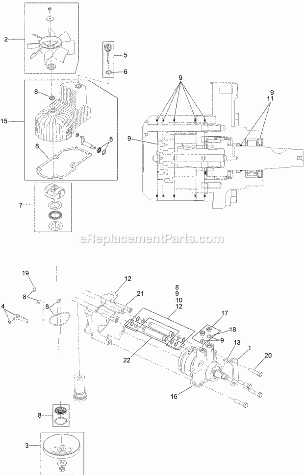 Toro 74918 (315000001-315999999) Z Master Professional 5000 Series Riding Mower, With 72in Turbo Force Side Discharge Mower, 201 Rh Hydro Assembly No. 126-1324 Diagram