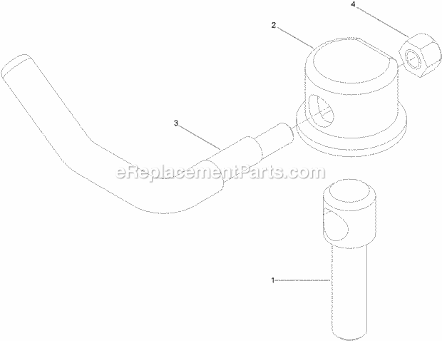Toro 74923 (313000001-313999999) Z Master Professional 6000 Series Riding Mower, With 52in Turbo Force Side Discharge Mower, 201 Lever Assembly No. 107-1664 Diagram