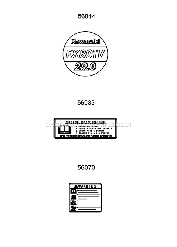 Toro 74925TE (290000001-290999999)(2009) Z Master G3 Riding Mower, With 152cm Turbo Force Side Discharge Mower Label Set Diagram
