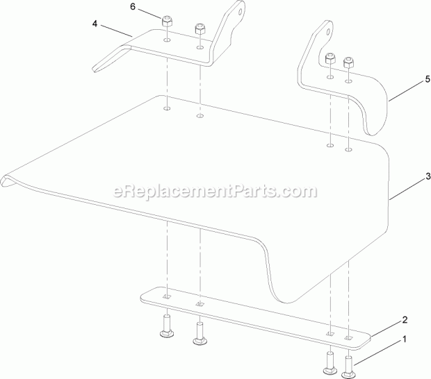 Toro 74943CP (290000001-290999999) Z Master G3 Riding Mower, With 52in Turbo Force Side Discharge Mower, 2009 Rubber Deflector Assembly No. 108-7770 Diagram