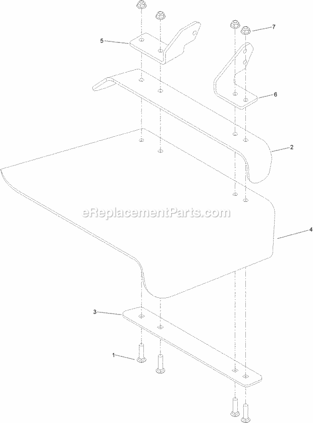 Toro 78450 (400000000-999999999) 48in Titan Hd 1500 Series Riding Mower, 2017 Deflector Assembly No. 120-2451 Diagram