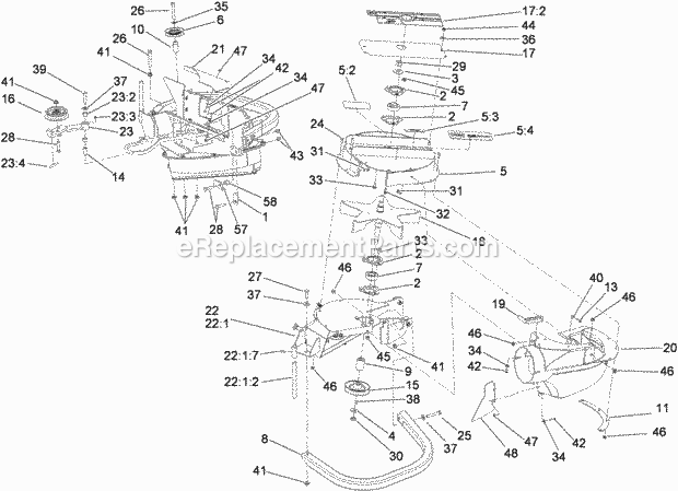 Toro 78551 (400000000-999999999) Blower And Drive Kit, 48in E-z Vac For Z Master Mower, 2017 Blower Assembly Diagram