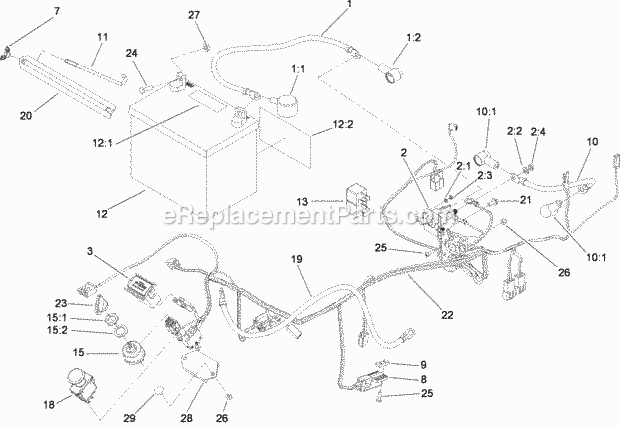 Toro 79409 (280000001-280999999) Z300 Z Master, With 40in 7-gauge Side Discharge Mower, 2008 Electrical Assembly Diagram