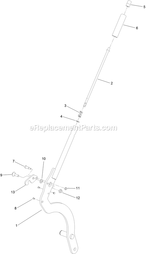 Toro 79505 (400000000-402884999) With 52in Turbo Force Cutting Unit GrandStand Mower Hoc Lever Assembly Diagram