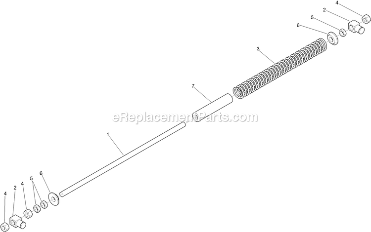 Toro 79534 (400000000-403259999) With 36in Turbo Force Cutting Unit GrandStand Mower Deck Lift Spring Assembly Diagram