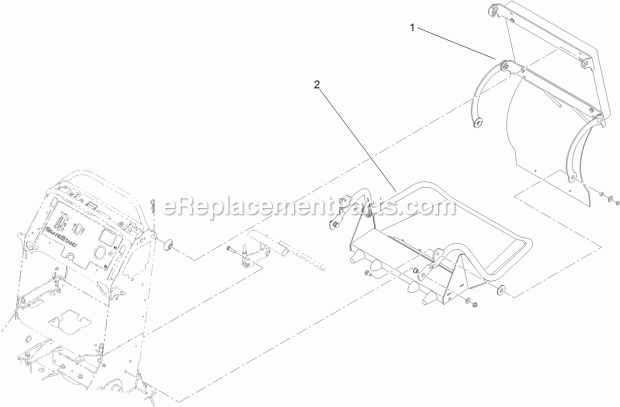 Toro 79548 (312000001-312999999) Grandstand Mower, With 48in Turbo Force Cutting Unit, 2012 Platform Assembly Diagram