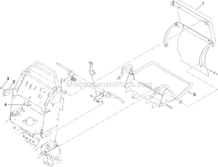 Toro 79551 (310000001-310999999)(2010) With 60in Turbo Force Cutting Unit GrandStand Mower Platform Assembly 2 Diagram