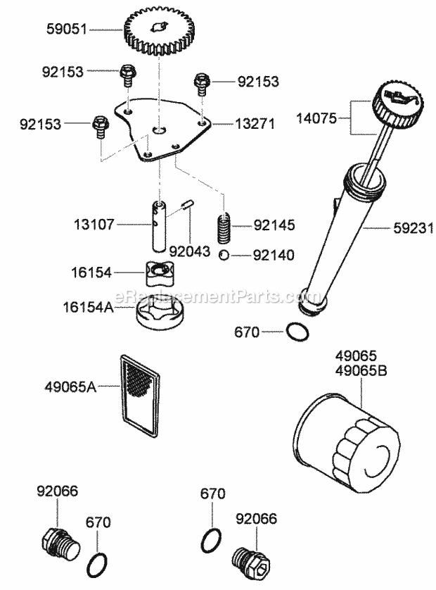 Toro 79559 (290005001-290999999) Grandstand Mower, With 52in Turbo Force Cutting Unit, 2009 Lubrication Equipment Assembly Kawasaki Fh580v-Fs30 Diagram