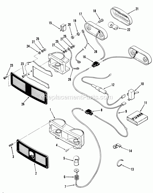 Toro 81-10K801 (1978) Lawn Tractor Page N Diagram