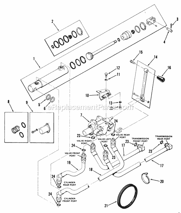 Toro 81-10K801 (1978) Lawn Tractor Single Cylinder Engines Diagram