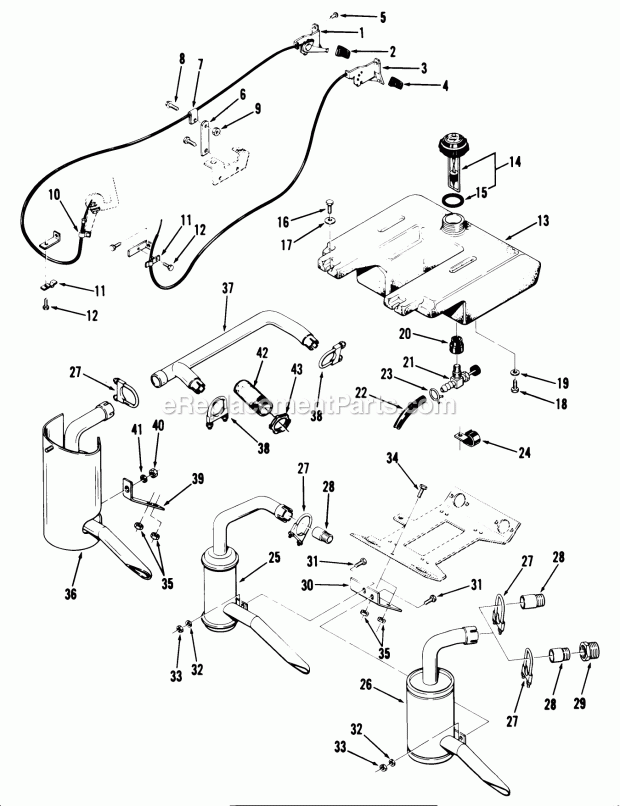 Toro 81-12K801 (1978) Lawn Tractor Sheet Metal And Covers Diagram