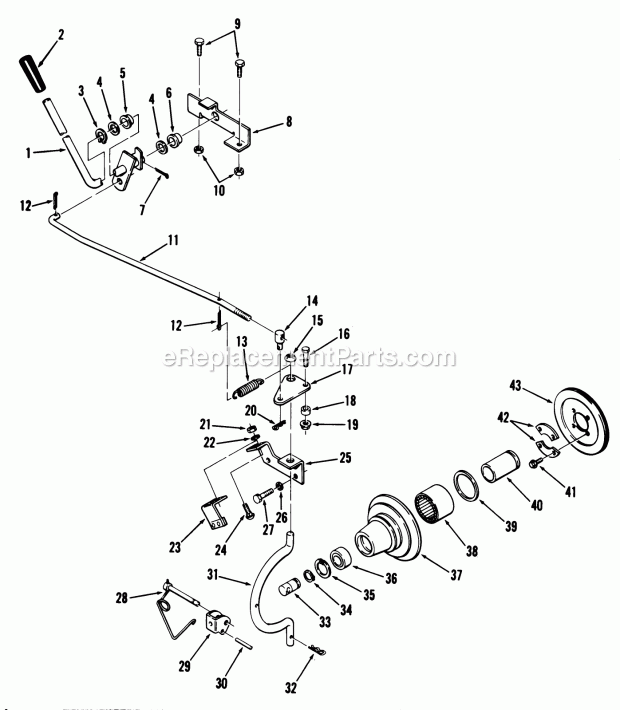 Toro 81-12K801 (1978) Lawn Tractor Twin Cylinder Engines Diagram