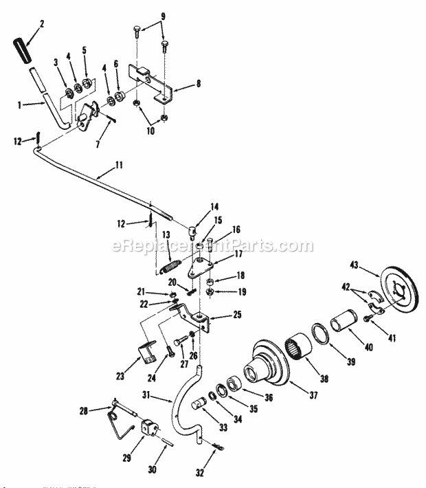 Toro 81-12KS01 (1978) Lawn Tractor Seat Diagram