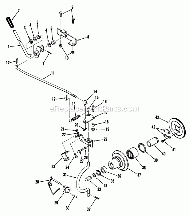 Toro 81-14KS01 (1978) Lawn Tractor Seat Diagram