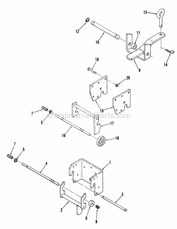 Toro 81-16BS01 (1978) Lawn Tractor Hydraulic System Diagram