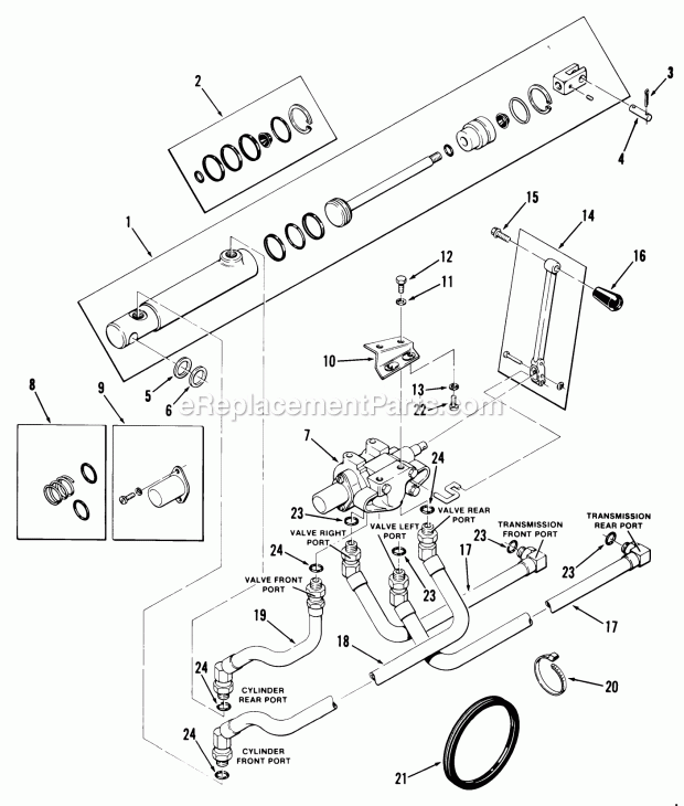 Toro 81-16BS01 (1978) Lawn Tractor Pto Clutch And Control Diagram