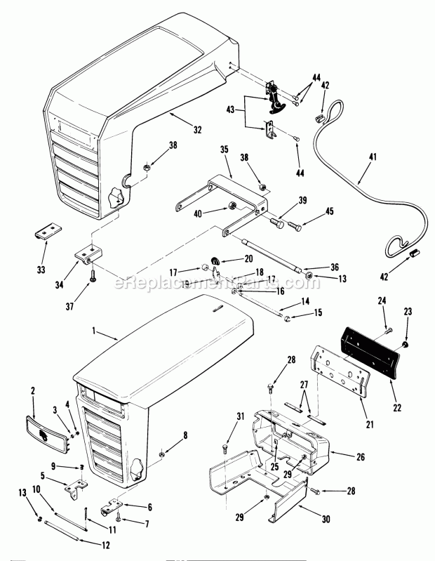 Toro 81-16BS01 (1978) Lawn Tractor Single Cylinder Engines Diagram