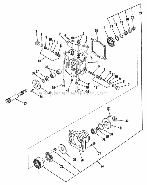 Toro 81-16K801 (1978) Lawn Tractor Drive Belt And Pulleys Diagram