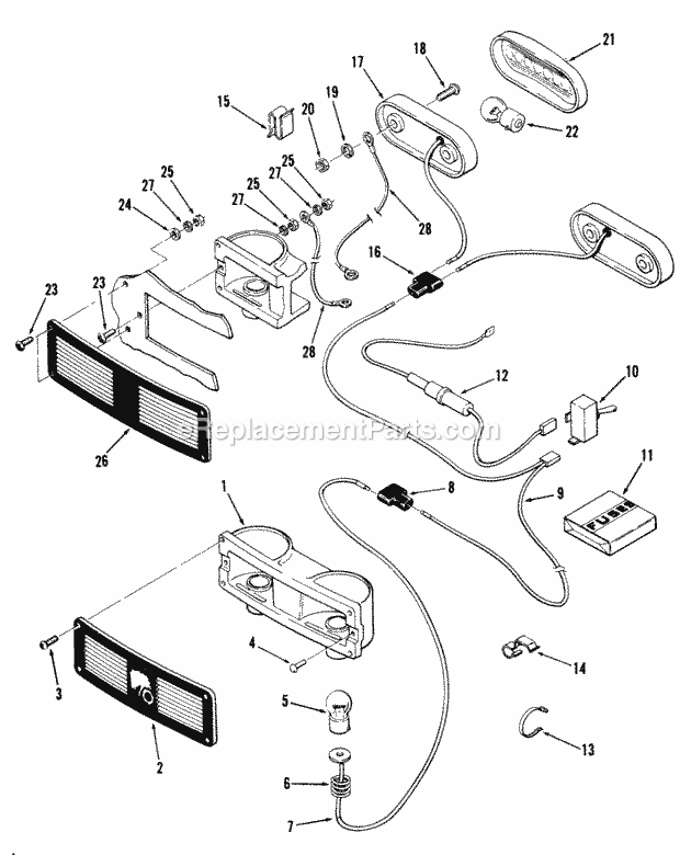 Toro 81-16KS01 (1978) Lawn Tractor Hydraulic System Diagram