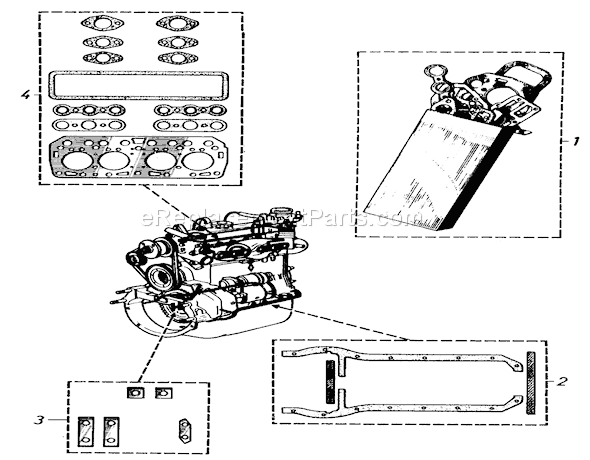 Toro 81-20RG01 (1978) D-250 10-speed Tractor Gasket Sets Diagram