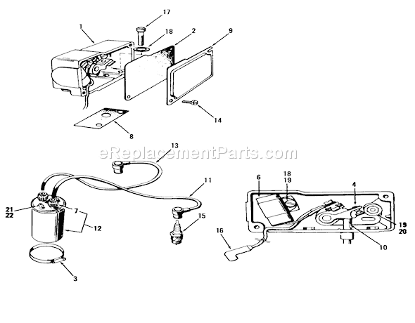 Toro 91-16OS01 (1979) Lawn Tractor D-160 Onan Engine, Ignition Group Diagram