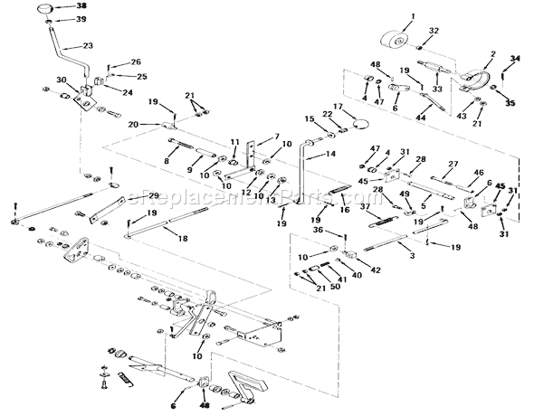 Toro 91-16OS01 (1979) Lawn Tractor Page B Diagram