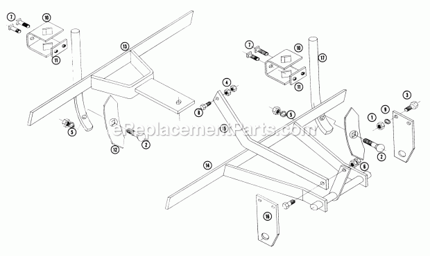 Toro AC-673 (1963) Cultivator Cultivator Model 7-1711 (Formerly Ac-7) Parts List Diagram