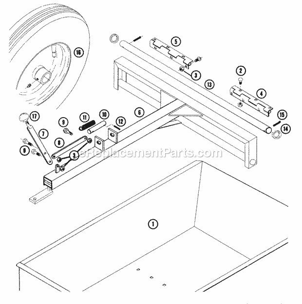 Toro AC-67 (1960) Cultivator Ltd-242 Dump Trailer Diagram