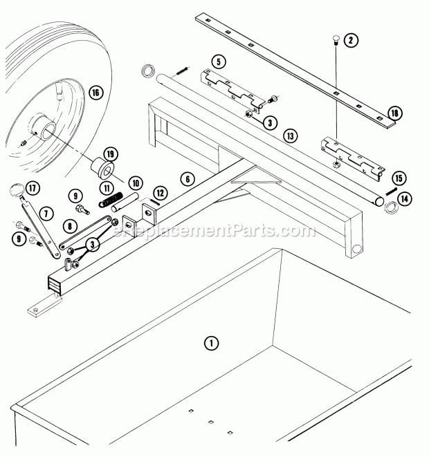 Toro AC-67 (1960) Cultivator Page I Diagram