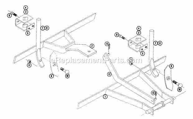 Toro AC-6 (1960) Cultivator Parts List Ac-675 Diagram