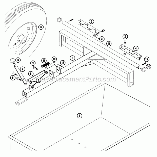 Toro AC-6 (1960) Cultivator Ltd-242 Dump Trailer Diagram