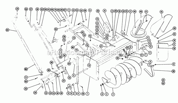 Toro BD-4262 (1962) 42-in. Snow/dozer Blade Snow Thrower St-325 Diagram