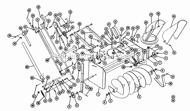 Toro BD-4267 (1966) 42-in. Snow/dozer Blade Snow Thrower St-374 Diagram