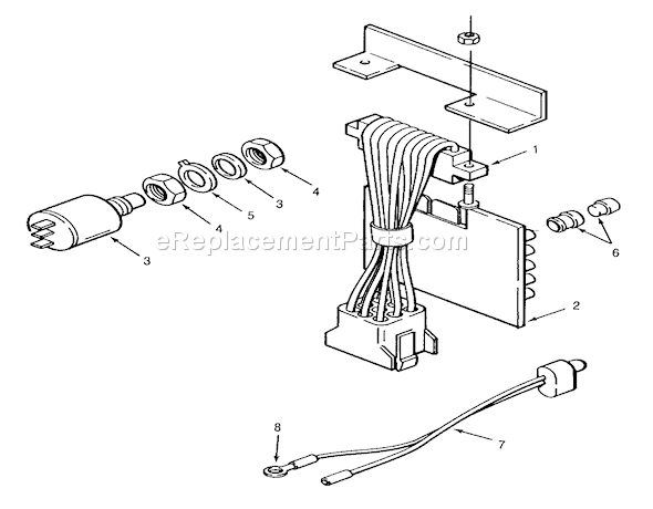 Toro R1-12K802 (1990) Lawn Tractor Electrical System Diagram