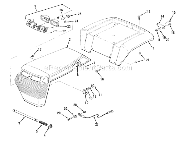 Toro R2-12BE01 (1990) Lawn Tractor Page J Diagram