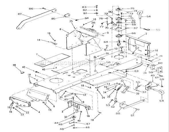 Toro R2-12BE01 (1990) Lawn Tractor Frame, Sheet Metal And Covers Diagram