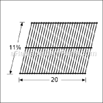 Porcelain Steel Wire Cooking Grid - 54101:Aftermarket