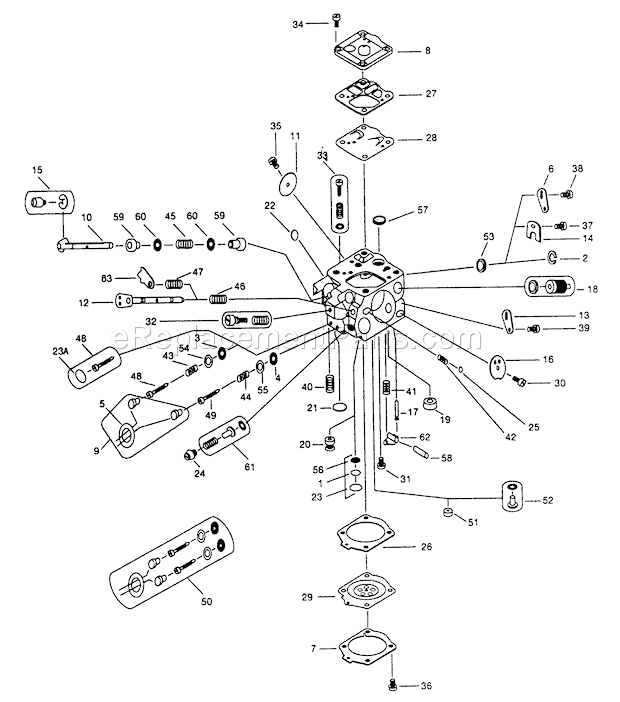 Walbro WJ-58-1 Carburetor Page A Diagram