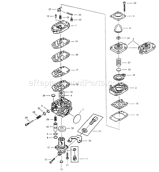Walbro WYK-15-1 Carburetor Page A Diagram