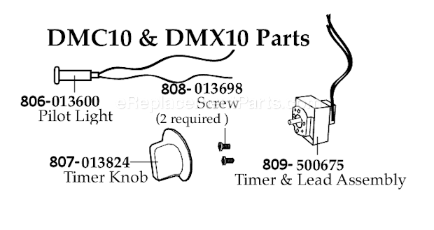 Waring DMC60 Single Head Drink Mixer Page B Diagram