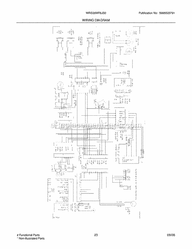 Westinghouse WRS26MF8JS0 Refrigerator Page K Diagram