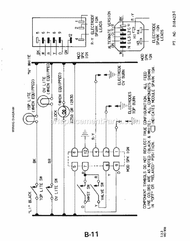 Whirlpool 1313^0A Gas Range Page G Diagram