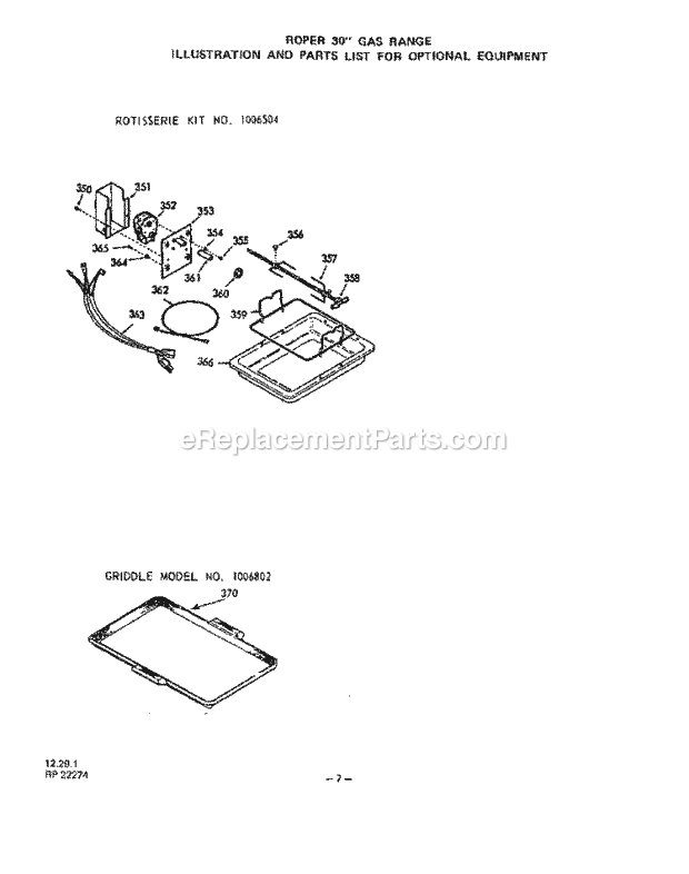 Whirlpool 1413^0A Gas Range Page D Diagram